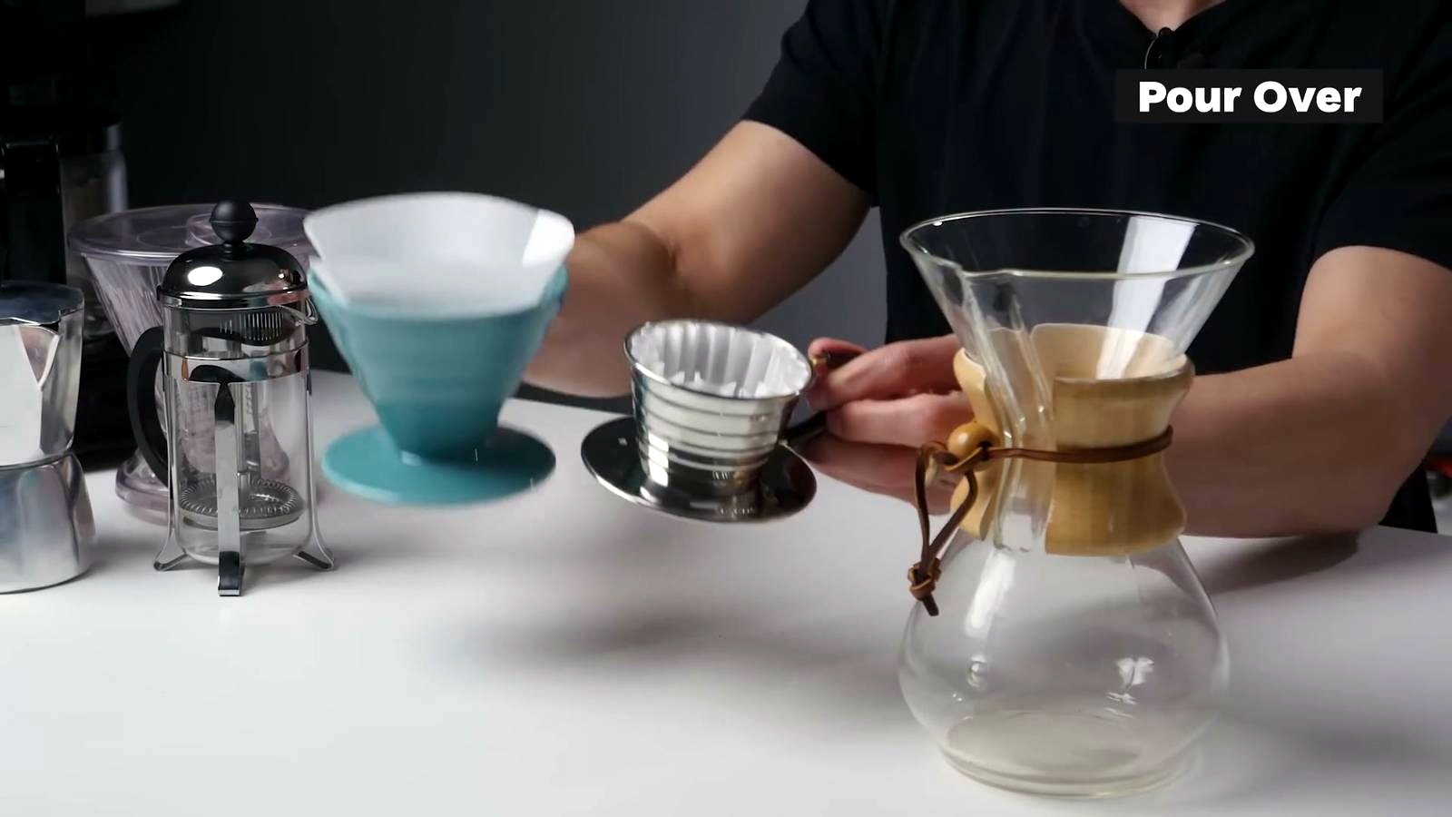 Pour Over discussed in the video